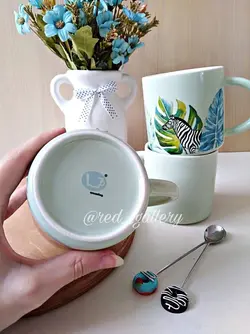 ماگ برگ انجیری و گورخر