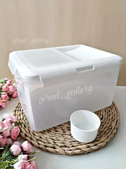 سطل برنج و ظرف برنج پیمانه دار آوا