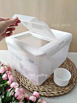 سطل برنج و ظرف برنج پیمانه دار آوا