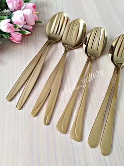 قاشق چنگال طلایی یونیک