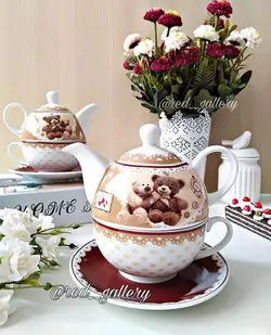 قوری فنجان خرس