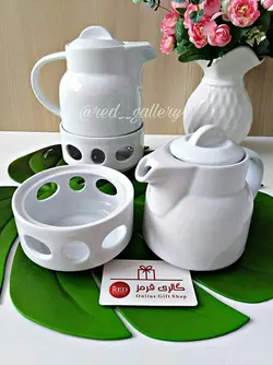 قوری وارمر سفید چینی تقدیس