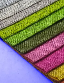 پارچه حصیری ملانژ