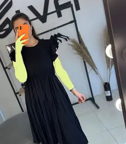 پیراهن طبقه ای بلند