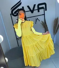 پیراهن طبقه ای بلند