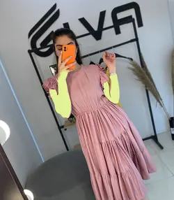 پیراهن طبقه ای بلند