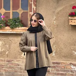 شومیز یقه دکمه دار