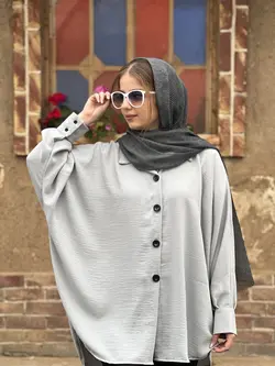 مانتو دکمه دار ابرو و بادی - فروشگاه آنلاین گیوا