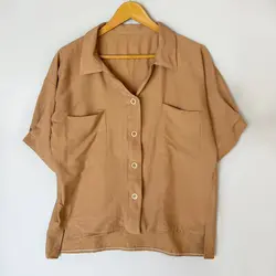 شومیز کرسپو یقه هفت دو جیب - فروشگاه آنلاین گیوا