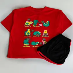 بلوز شلوارک کد 3365