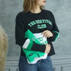 بلوز آستین رنگی club