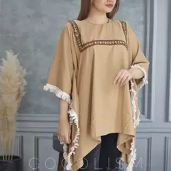 مانتو پانچ آیینه کاری