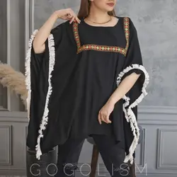 مانتو پانچ آیینه کاری