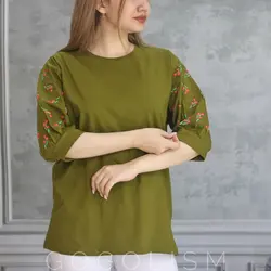 بلوز آستین سه ربع لاله