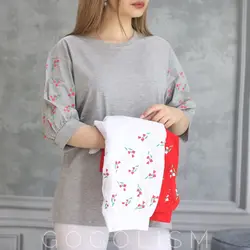 بلوز آستین سه ربع لاله