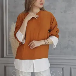 شومیز دو تیکه اطلس