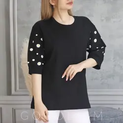 بلوز آستین سه ربع بابونه