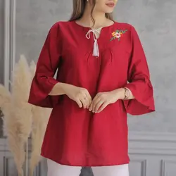 تونیک مانتویی گلدوزی ترلان