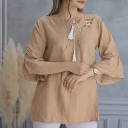 تونیک مانتویی گلدوزی ترلان