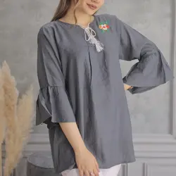 تونیک مانتویی گلدوزی ترلان