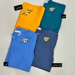 تونیک مانتویی گلدوزی ترلان