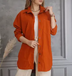 مانتو کتان ساده رنگی