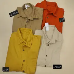 مانتو کتان ساده رنگی