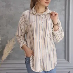 مانتو کنفی راه راه