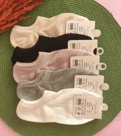 جوراب قلاب بافی طرح قلب