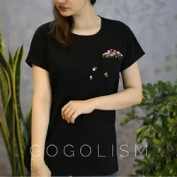 تیشرت جیب گلدوزی بهار