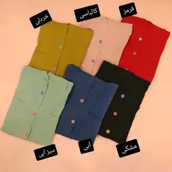 شومیز دکمه رنگی