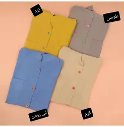 شومیز دکمه رنگی