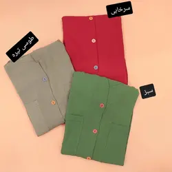 شومیز دکمه رنگی