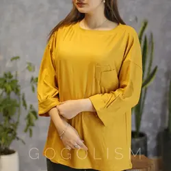 شومیز آستین کیمونویی دو جیب