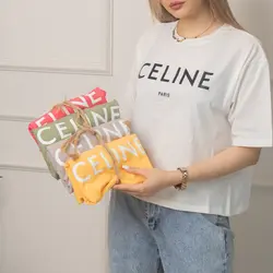 تیشرت کراپ celine