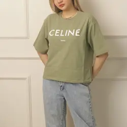 تیشرت کراپ celine