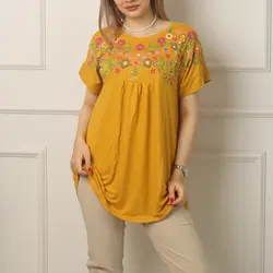 تیشرت بالا چاپی گلدار ra