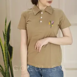 تیشرت یقه دار گلدوزی(شیدا)