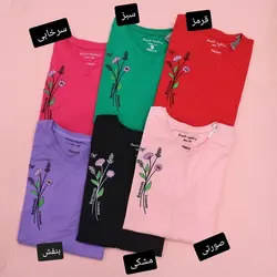تیشرت گلدوزی کاملیا