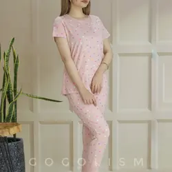 ست تیشرت و شلوار قلبی قلبی
