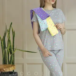 ست تیشرت و شلوار قلبی قلبی
