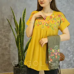 شومیز گل پفکی (فلور)