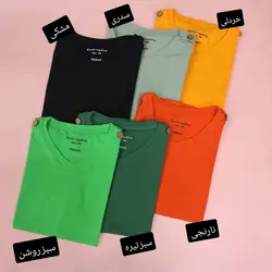 تیشرت سرشانه دکمه دارbr
