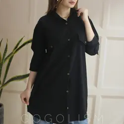 مانتو الیاف دو جیب سوسن