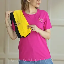 تیشرت گلدوزی گندم