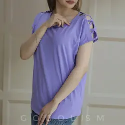 تیشرت سرشانه ضربدری br