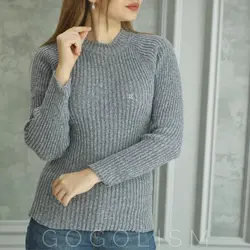 بافت یقه گرد ساده