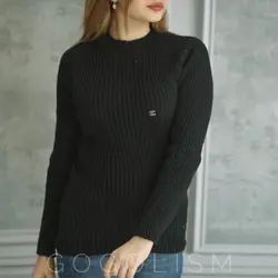 بافت یقه گرد ساده