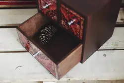 مینی کمد چوبی طرح گلیم