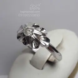 انگشتر برلیان سفید پاک | برلیان اصل طبیعی معدنی سفید پاک با تلالو و جلای بسیار عالی | گالری حاج محمد